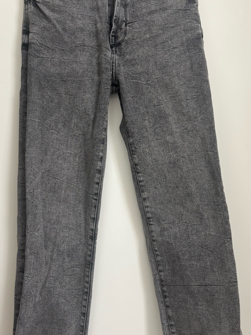 Kensie Women's 6 Grey High Rise Straight Jeans